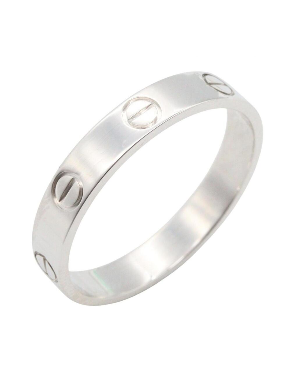Cartier Mini Love Ring 18Kwg White Gold #282679C13B